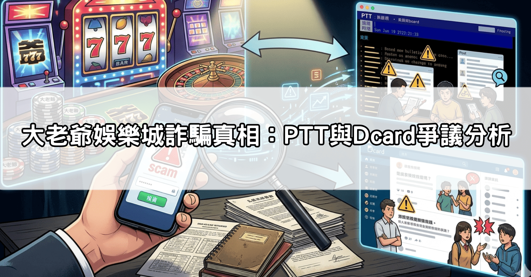 大老爺娛樂城詐騙真相：PTT與Dcard爭議分析