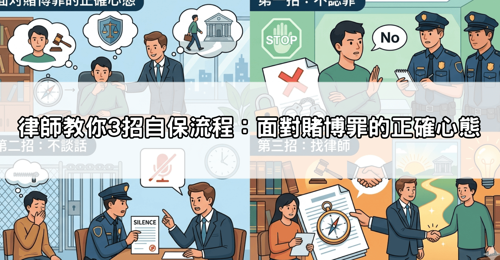 律師教你3招自保流程：面對賭博罪的正確心態